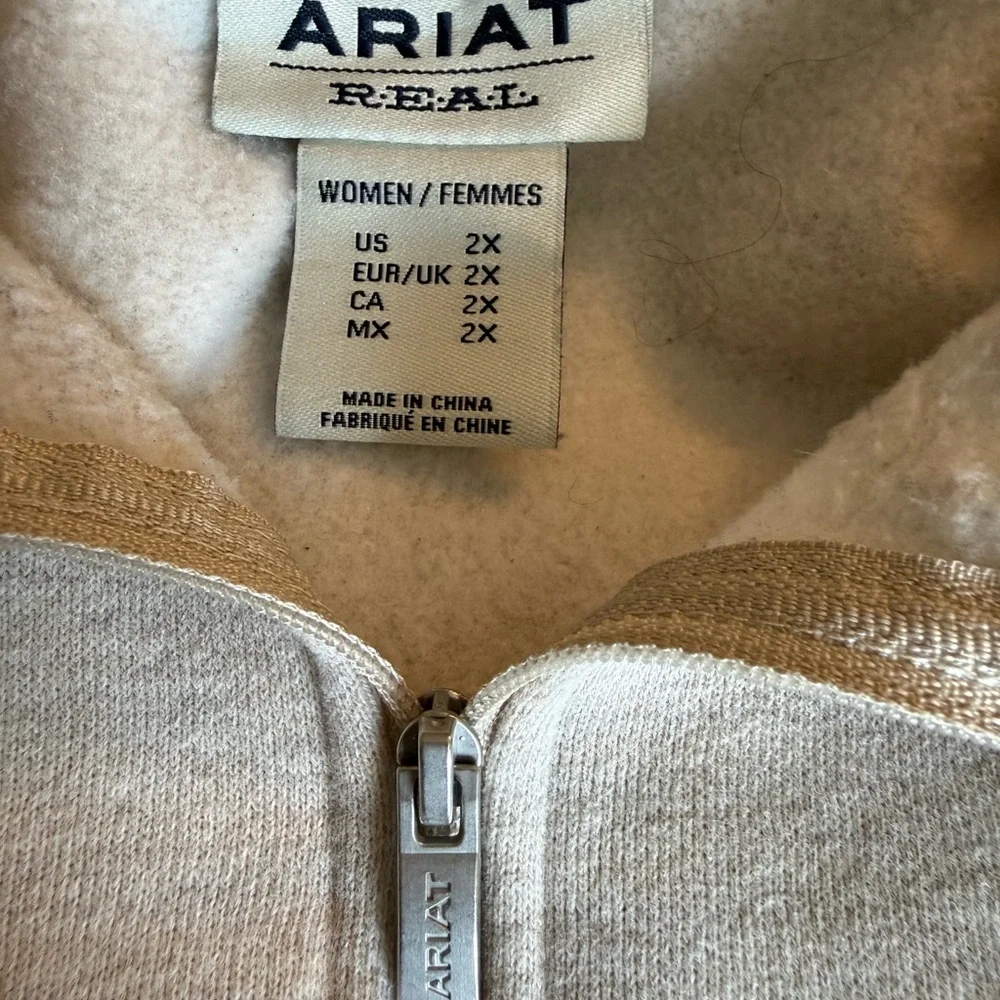 Ariat Western Quarter-Zip Pullover - Picture 2 of 5